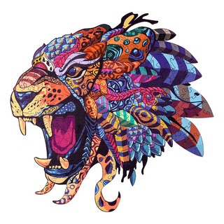 Jaguar Rompecabezas Madera Contorno Piezas Animales Laser Jaguar Rompecabezas Madera Contorno Piezas Animales Laser