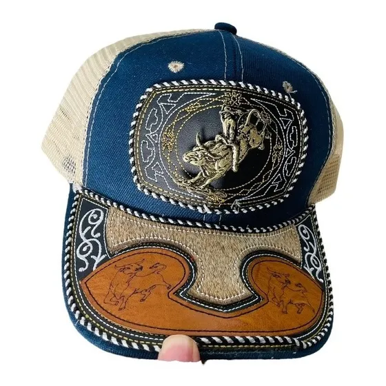 10 Gorras Vaquera Con Placa Metálica Cachucha Charra Mayoreo
