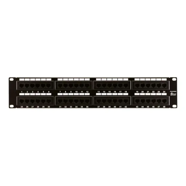 Monoprice 107305 48-port Cat6 Patch Panel 110 Type, 568a/b