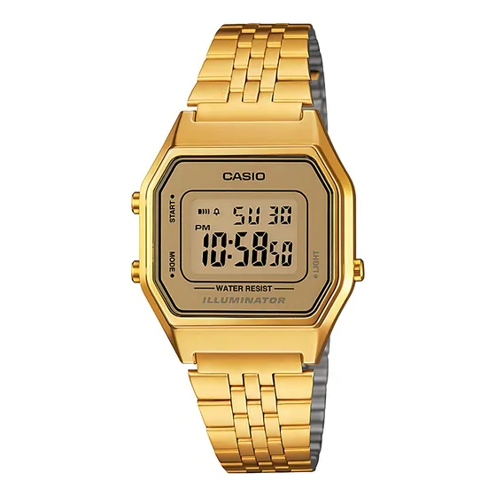 Reloj Casio Vintage Dorado Unisex Acero Time Square