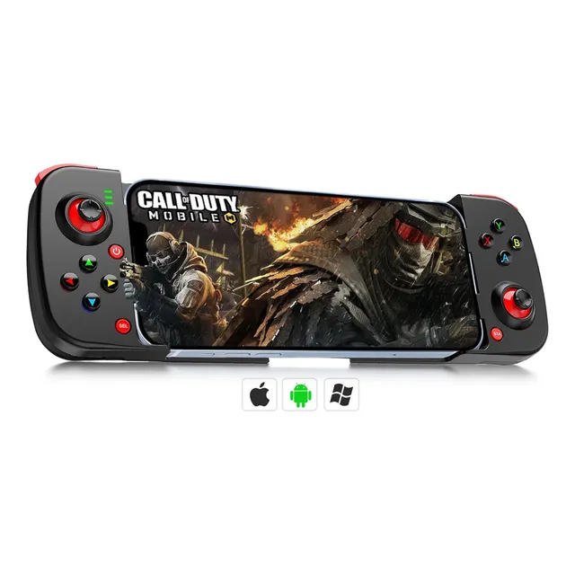 Kkluv Gamepad Mobile Inalámbrica De Mando Juego Bluetooth Para PS3 PS4 Switch Android Ios Celular Control Móvil Joystick,2 Teclas De Programacion
