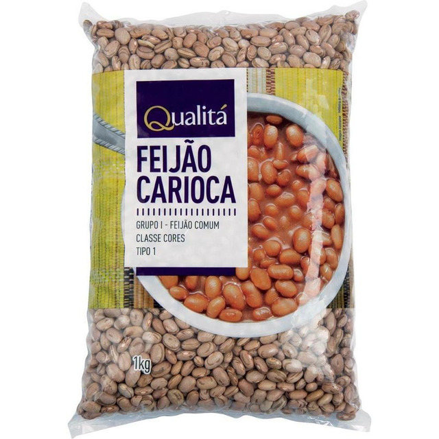 Feijão Carioca Tipo 1 Qualitá Pacote 1kg Feijão Carioca Tipo 1 Qualitá Pacote 1kg