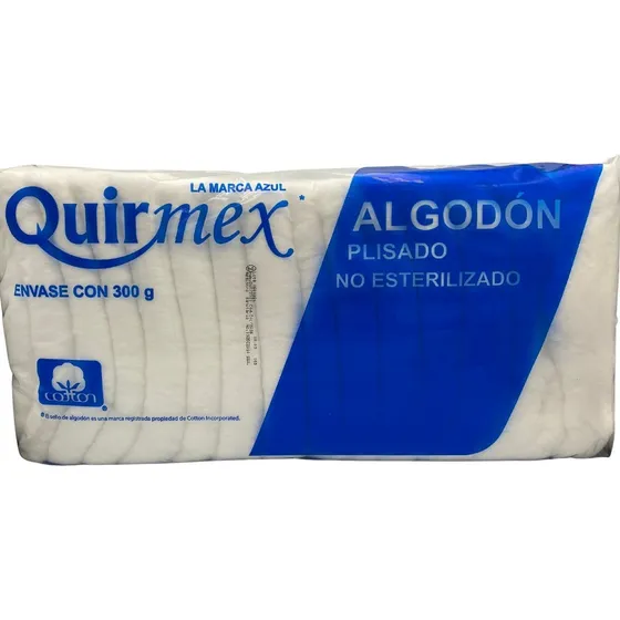 Algodón Absorbente Plisado Quirmex De 300 G