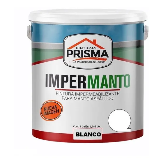Pintura Impermeabilizante Para Manto Asfaltico Galon Prisma