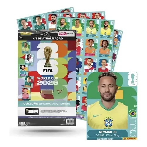 2026 Panini Fifa World Cup Sticker Collection Box, 50 Cromos