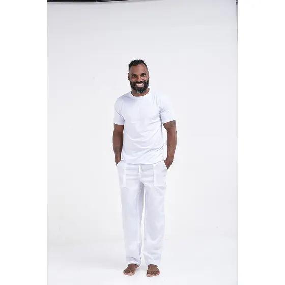 Calça Bolso Umbanda Calçolu Calçolão Candomblé Masculina Top