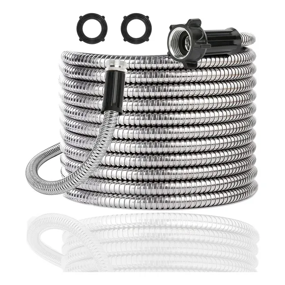 Manguera Jardin Acero Inoxidable 304 20 Pie Conector