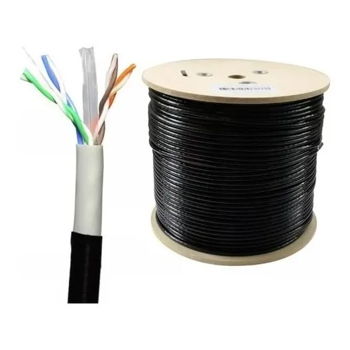 Cable Red Exterior Utp Cat 5 Rollo 305 Mts Aleación Factura