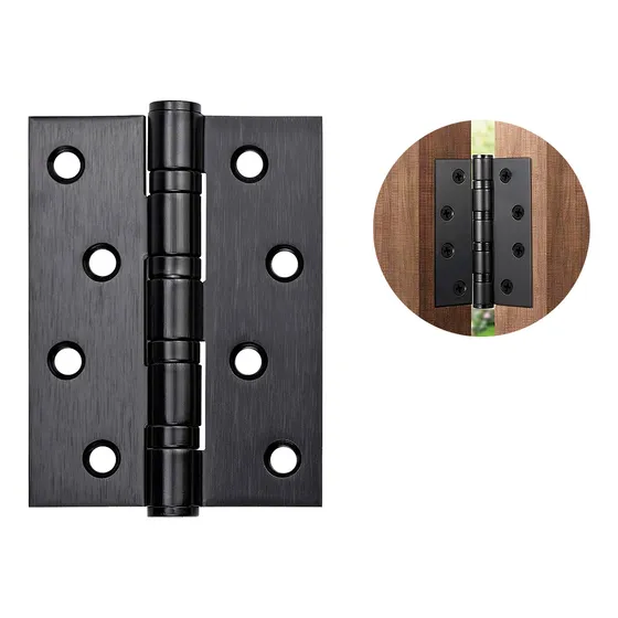 Bisagra Munición 101x76x3mm Acero Inox Negra X 6 Unidades