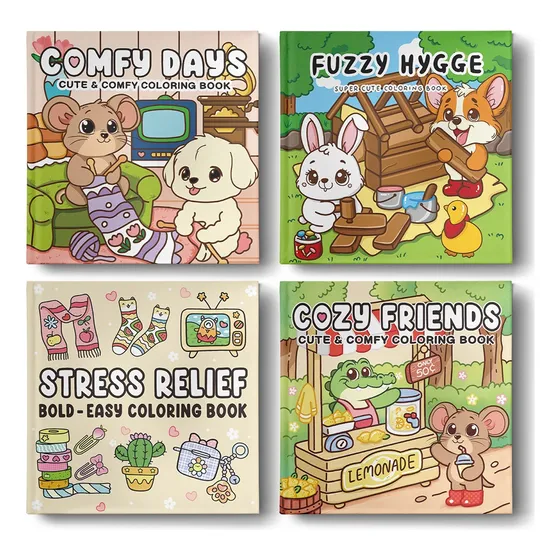 4 Pcs Libro Para Colorear Libreta De Dibujo 192 Dibujos