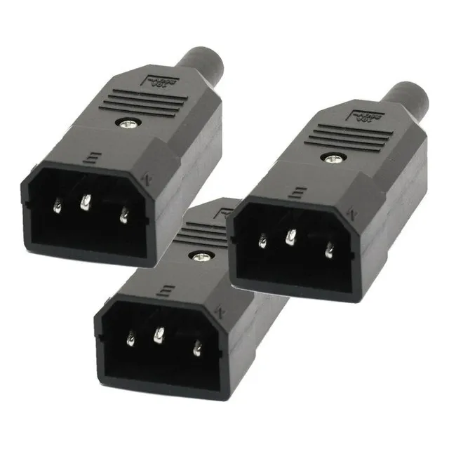 Conector Power Interlock Pc.c14 Alimentacion Para Armar X 3
