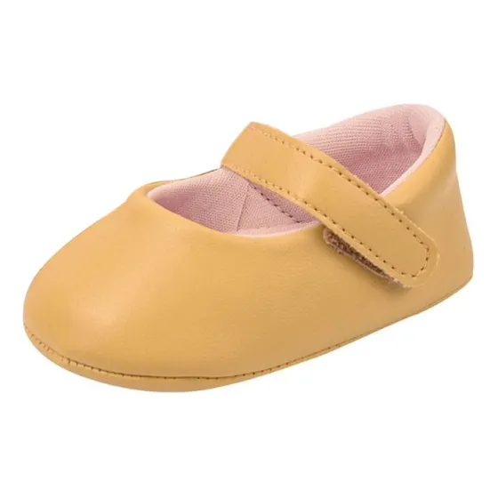 Sapatilha Bebê Menina Sapatinho Infantil Ortopézinho Amarelo