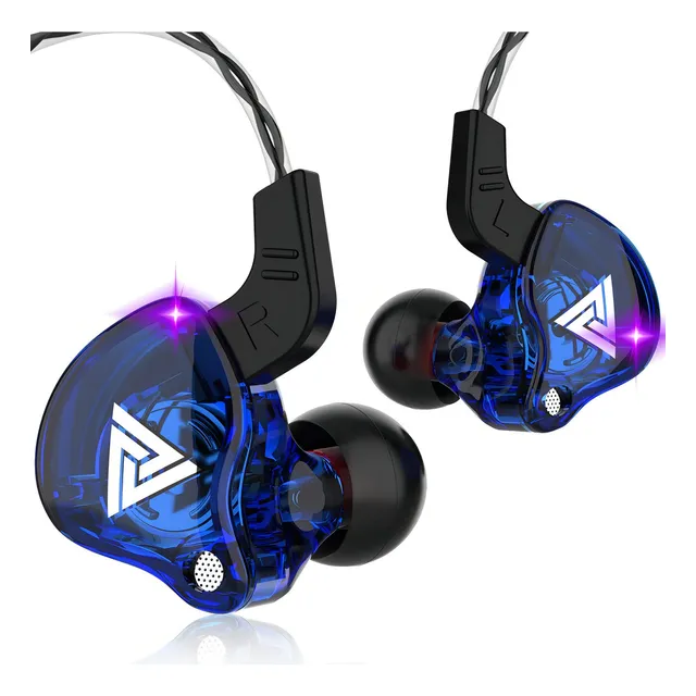 Audifonos Profesionales Monitoreo Qkz Ak6 Excelente Calidad Color Azul