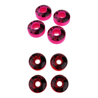 8pcs Pu Skateboard Wheels Replacement Pink Red 8pcs Pu Skateboard Wheels Replacement Pink Red