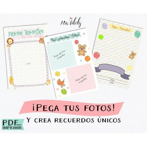 Kit Imprimible / Agenda De Embarazo Diario Embarazada
