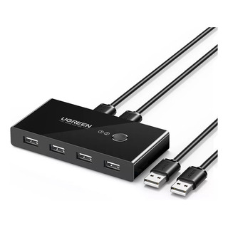 Switch Box Compartilhamento Usb 2.0 Ugreen 4 Em 1 Preto Switch Box Compartilhamento Usb 2.0 Ugreen 4 Em 1 Preto