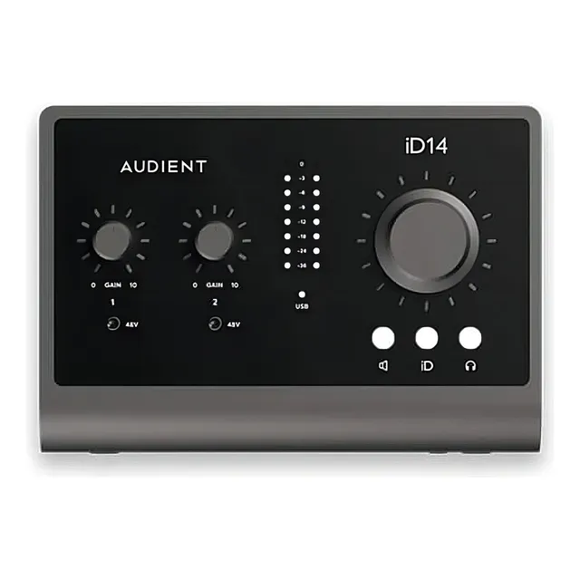 Interfaz de audio Audient ID14 (MKII) 220V gris oscuro 2.ª gen
