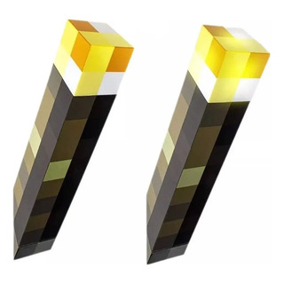 2 Linternas Led Recargables Minecraft Ni 2 Linternas Led Recargables Minecraft Ni