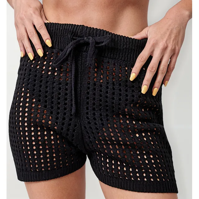 Short Crochet Shorcito Mujer Deportivo Playa Moda Tendencia