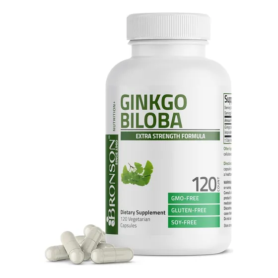 Suplemento Bronson Ginkgo Biloba Extra Strength 120 Caps