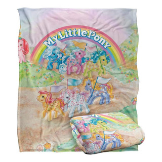My Little Pony Retro Classic Ponies - Manta Súper Suave Con My Little Pony Retro Classic Ponies - Manta Súper Suave Con
