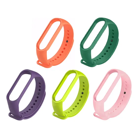 Pack De 5 Correas Compatibles Con Xiaomi Mi Band 5 / 6 / 7