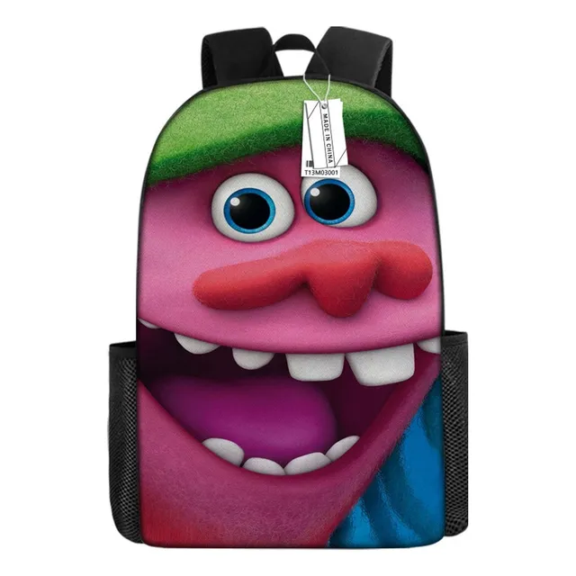 / Set De Tres Piezas De Mochila Troll Trolls Ugly Doll Double Shoul .