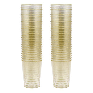 Vasos De Plástico Dorados, Vasos De Vino Desechables De Plás Vasos De Plástico Dorados, Vasos De Vino Desechables De Plás