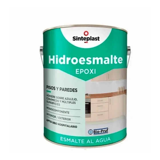 Sinteplast HidroEsmalte Epoxi Pisos y Paredes Color blanco 1L