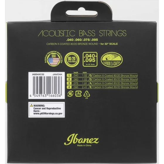 Ibanez Cuerda Revestimiento Carbono Para Bajo Acustico