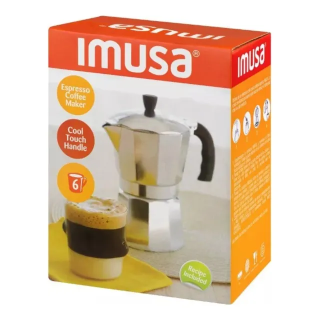 Cafetera Greca Aluminio 6 Tazas Imusa