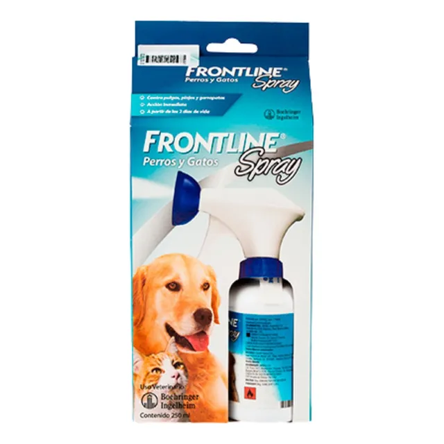 Spray Antipulgas Para Perros Gatos Garrapaticida 250 Ml