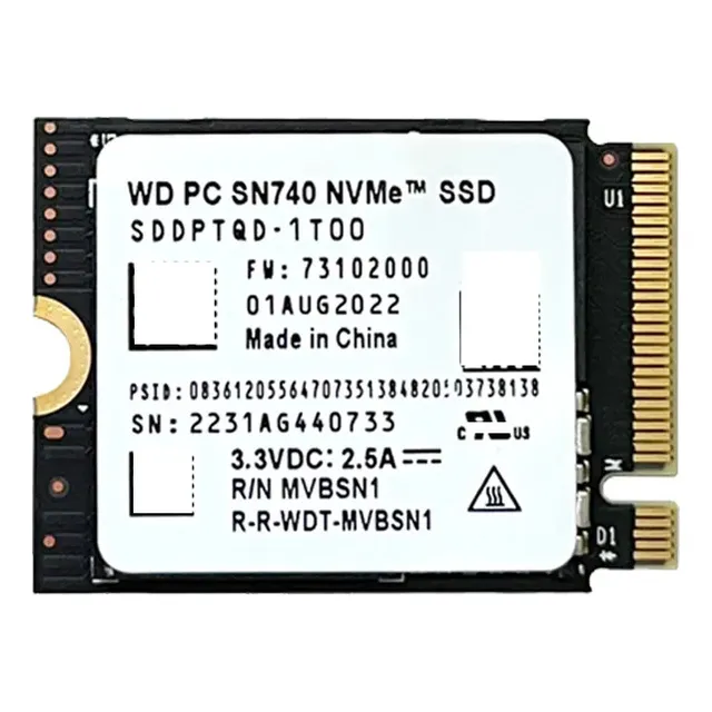 Disco Estado Solido Western Digital Sn740 Nvme 2230 2tb