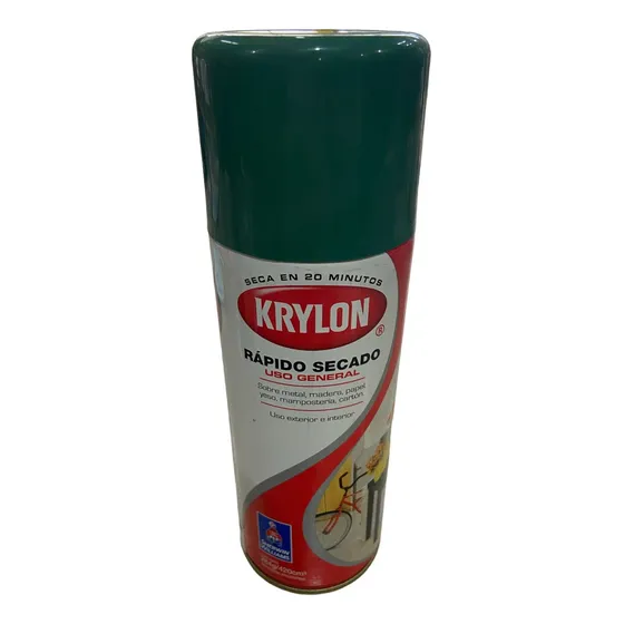 Aerosol Krylon Rapido Secado De 420 Cc / 280gr Verde Ingles