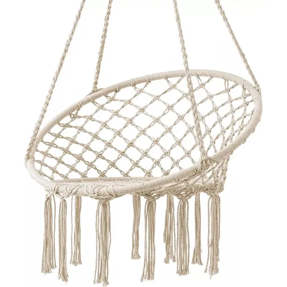 Hamaca Macramé Silla Colgante Resistentes Para Hogar Finca