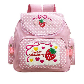 Mochila De Fresas Kawaii Con Bordado De Fresa Dulce Para Niña,mochila Escolar Japonesa Informal Con Solapa De Encaje, Rosa,talla Única,rosado,una Mochila De Fresas Kawaii Con Bordado De Fresa Dulce Para Niña,mochila Escolar Japonesa Informal Con Solapa De Encaje, Rosa,talla Única,rosado,una