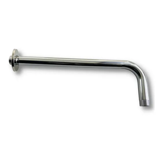 Tubo De Ducha Regadera Acero Inoxidable Cromado 1/2¨ 40+10cm