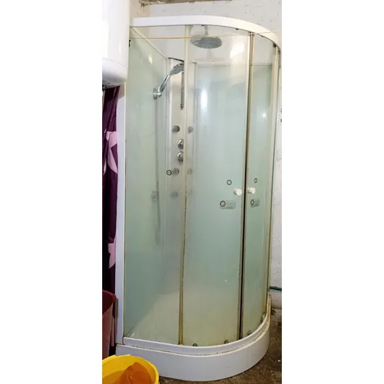 Cabina De Ducha 90x90x223 Cm Armazón Blanco