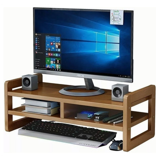 Base Soporte De Monitor Escritorio Organizador Oficina Hogar Color Teal Base Soporte De Monitor Escritorio Organizador Oficina Hogar Color Teal