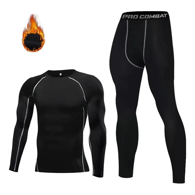 Polo Larga Y Pantalón Calentadores Deportivos Licra Pack 2