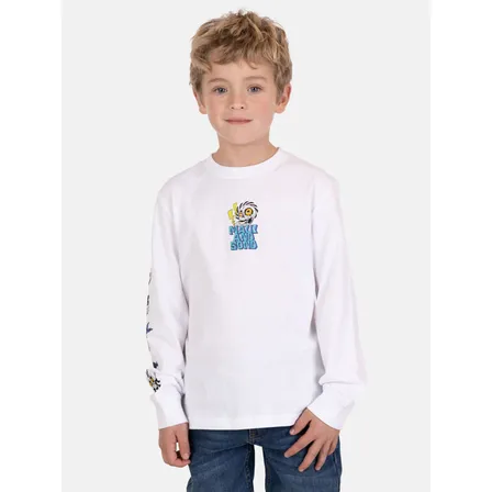 Polera Ml Zafiro Blanco Infantil Maui And Sons
