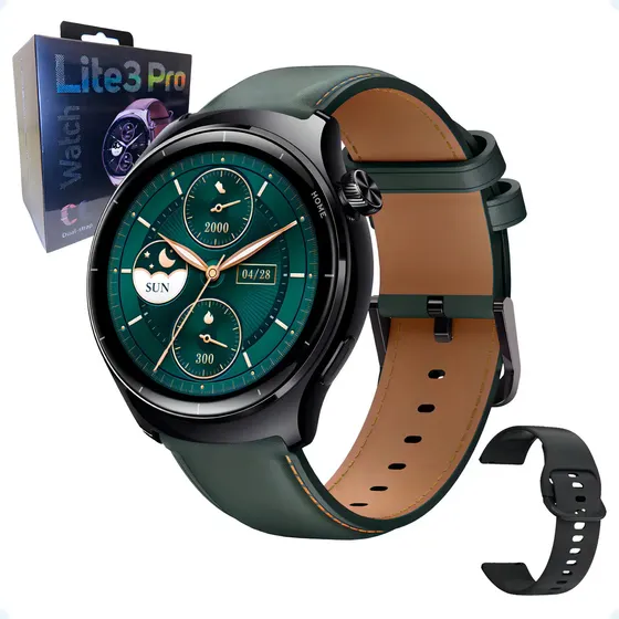 Reloj Inteligente Mibro Watch Lite 3 Pro Marron 5atm 1,32'' Negro Milanés Verde Oscuro Negro | Cuotas sin interés