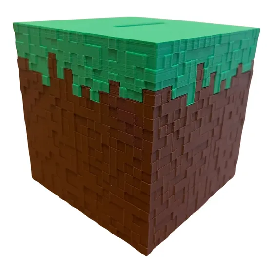 Alcancía Minecraft - Cubo De Pasto