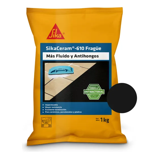 Sikaceram 610 Fragüe Para Cerámicos Negro 1kg