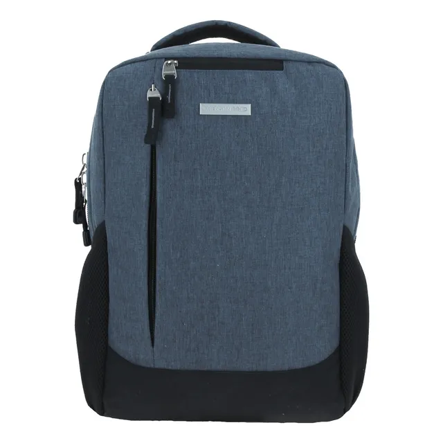 Mochila Grande Chenson Pro Evan Porta Laptop Cp65923 Color Gris Diseño De La Tela Liso