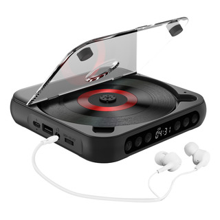 Reproductor De Cd Reproductor De Música Portátil Bt Cd Runne Reproductor De Cd Reproductor De Música Portátil Bt Cd Runne