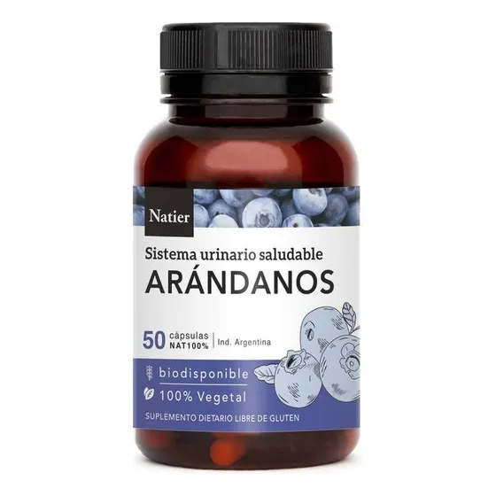 Arándanos Concentrado Natier  Apto Vegano 50 Caps