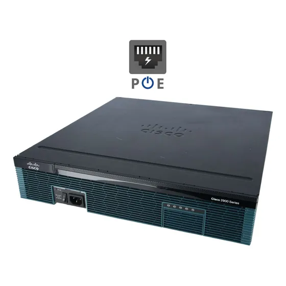 Router Cisco 3 Puertos Gigabit 2921 K9 Poe 1x Sfp Serie 2900