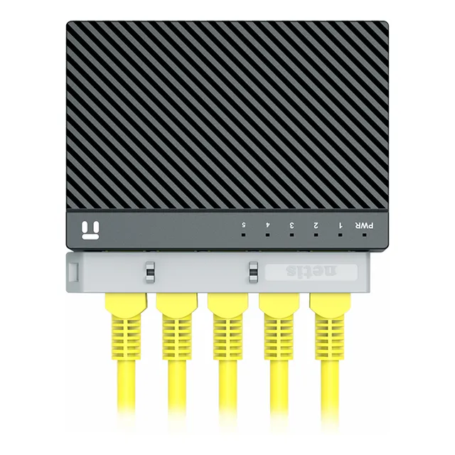 Netis Switch Conmutador Gigabit de 5 Puertos de 10/100/1000 Mbps ST3105GC / Incluye Seguro de Conector RJ45 / Plug And Play / Tecnología Green Ethernet / Switch de Red Ethernet