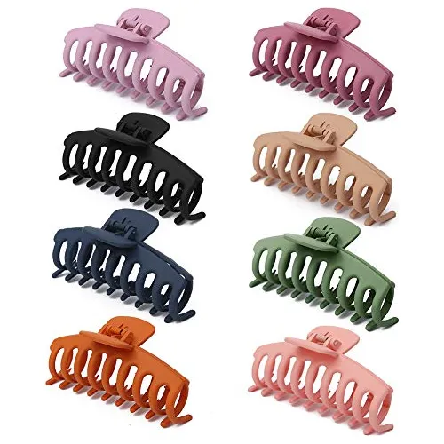 8 Pcs Hair Clips-flower Claw Hair Clips And Large Lv3du